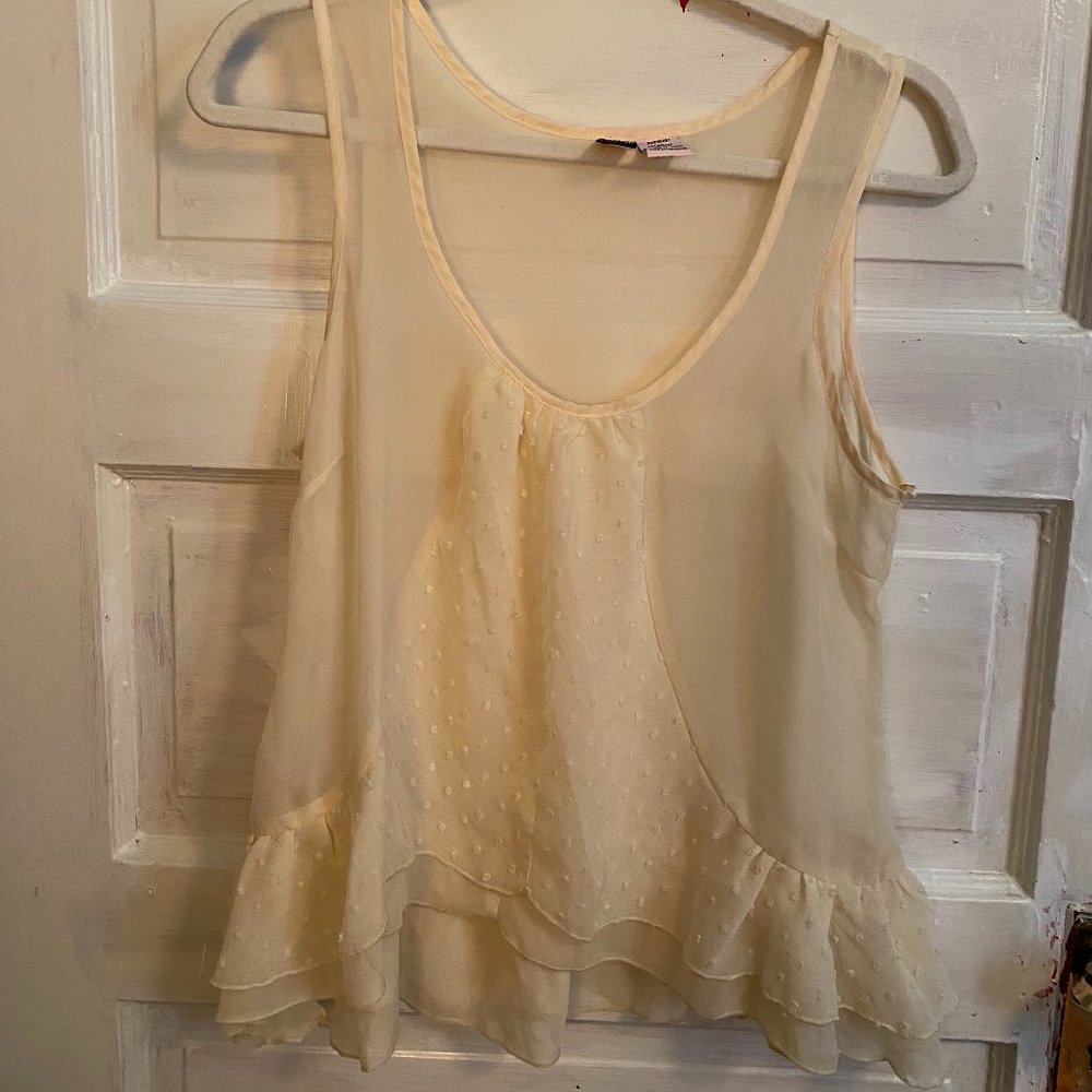 Sheer Cream Blouse